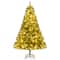 Costway 6ft. Pre-Lit Hinged Artificial Christmas Tree, Warm White LED Lights